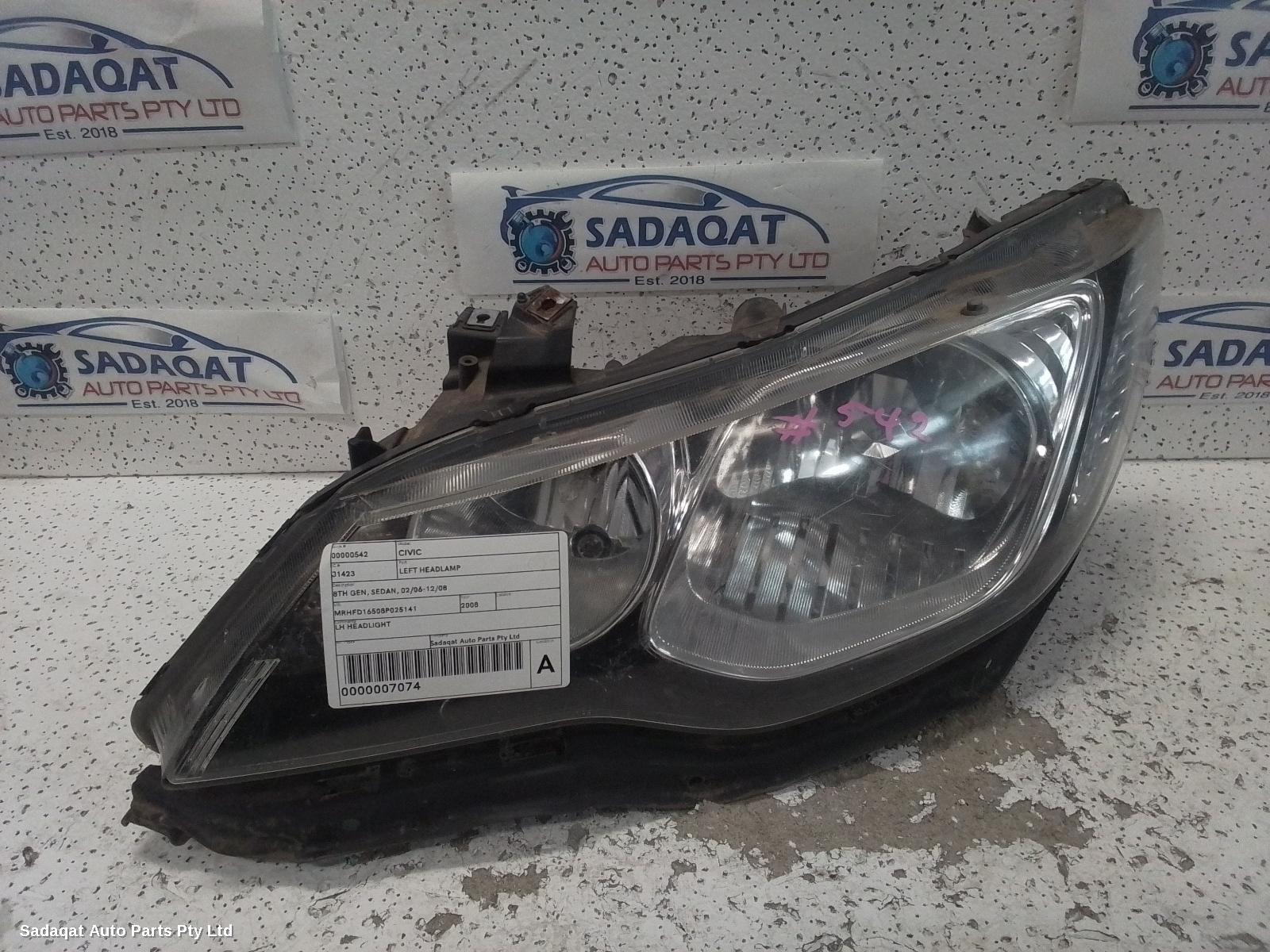 Honda Civic Left Headlamp