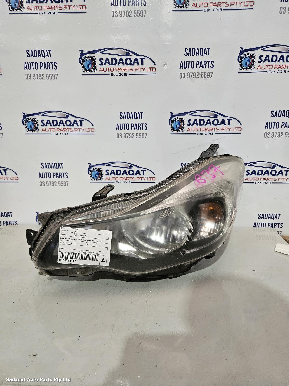 Subaru Xv Left Headlamp