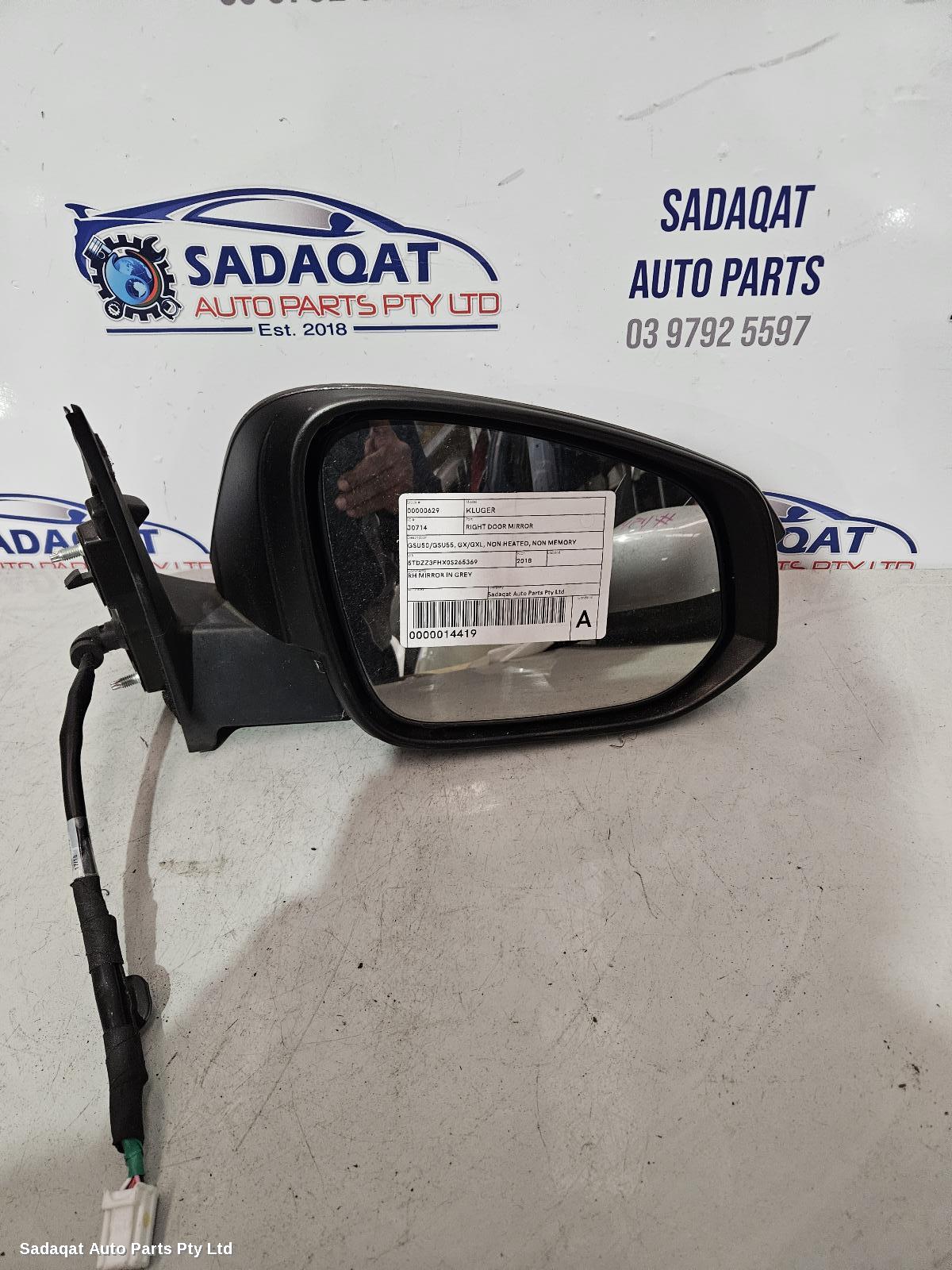 Toyota Kluger Right Door Mirror