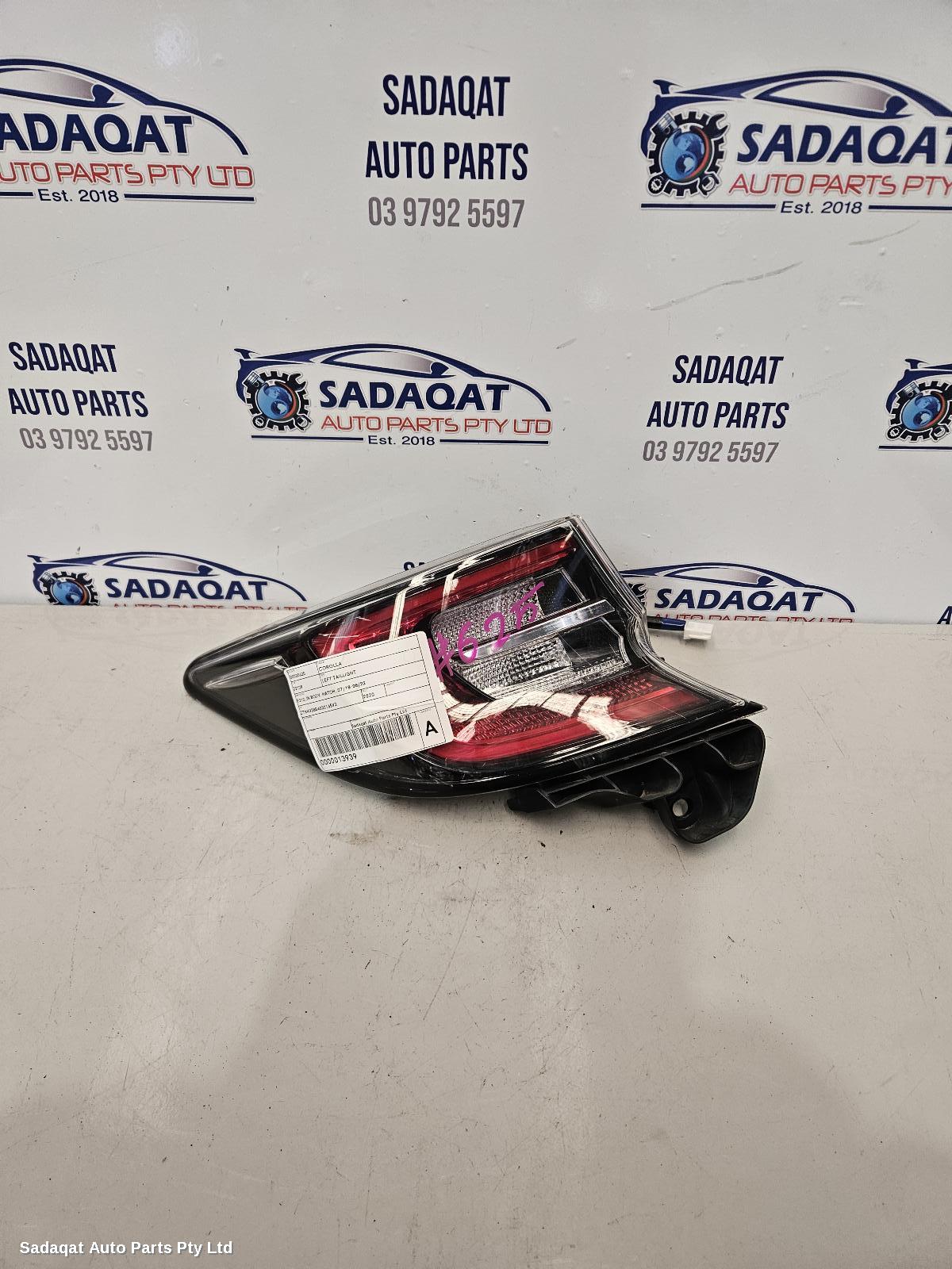 Toyota Corolla Left Taillight