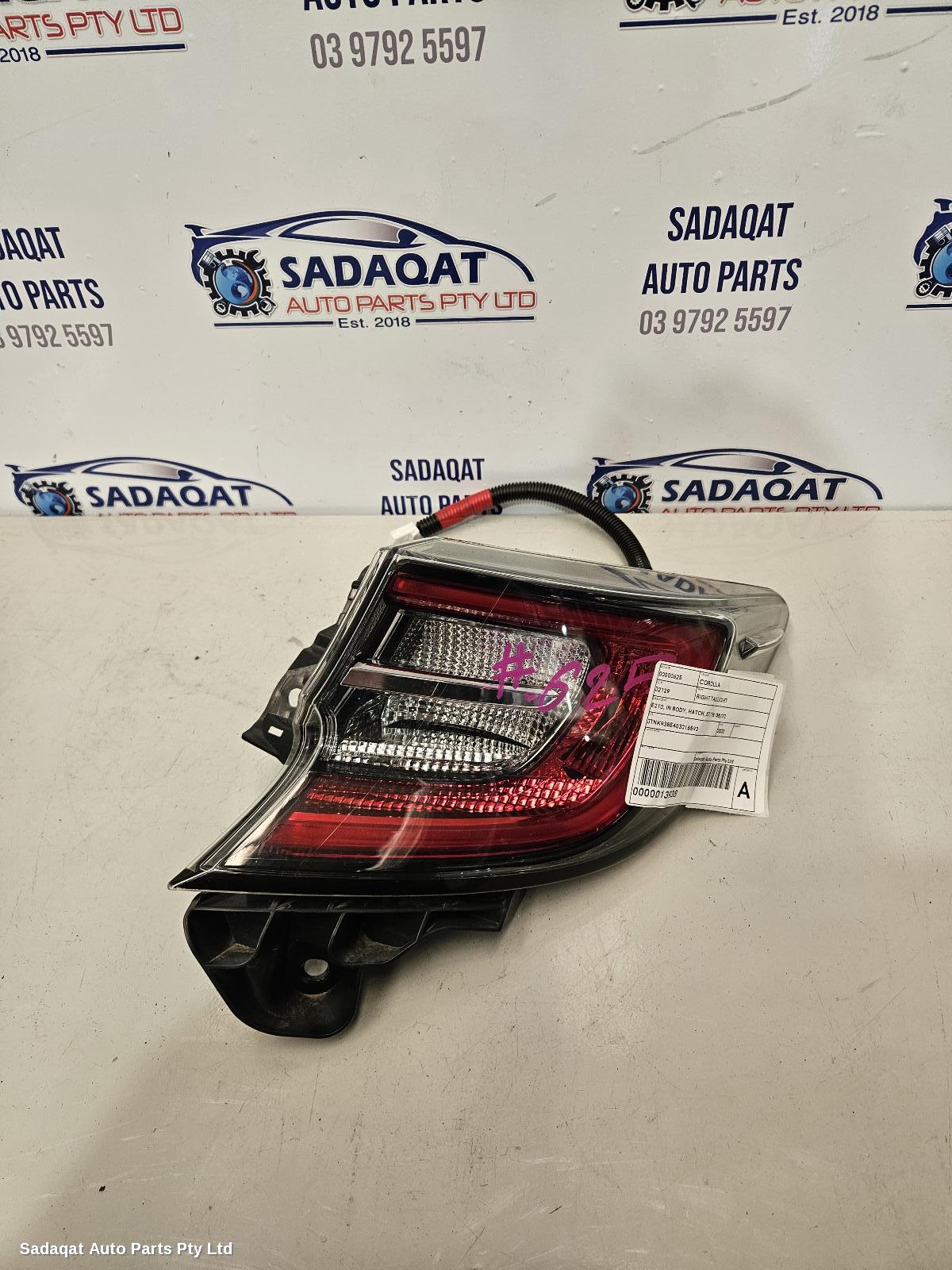 Toyota Corolla Right Taillight