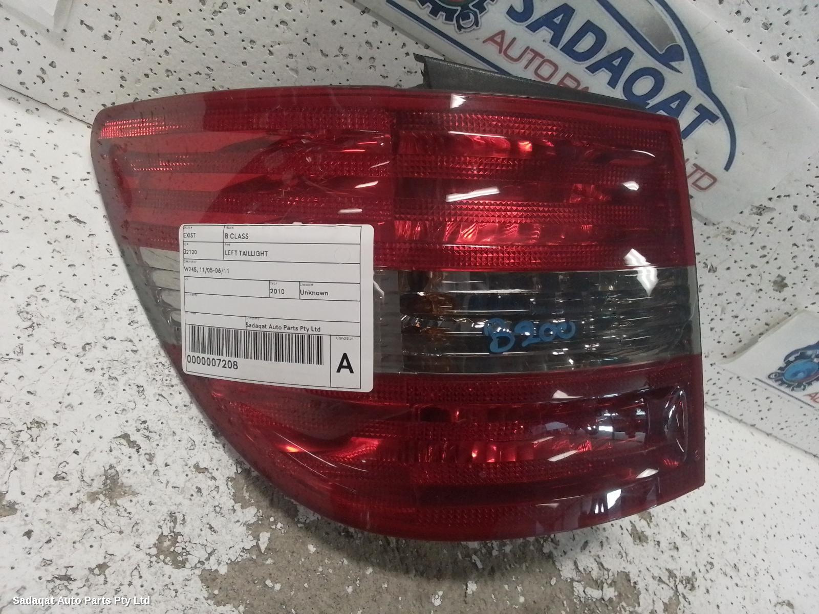 Mercedes B Class Left Taillight