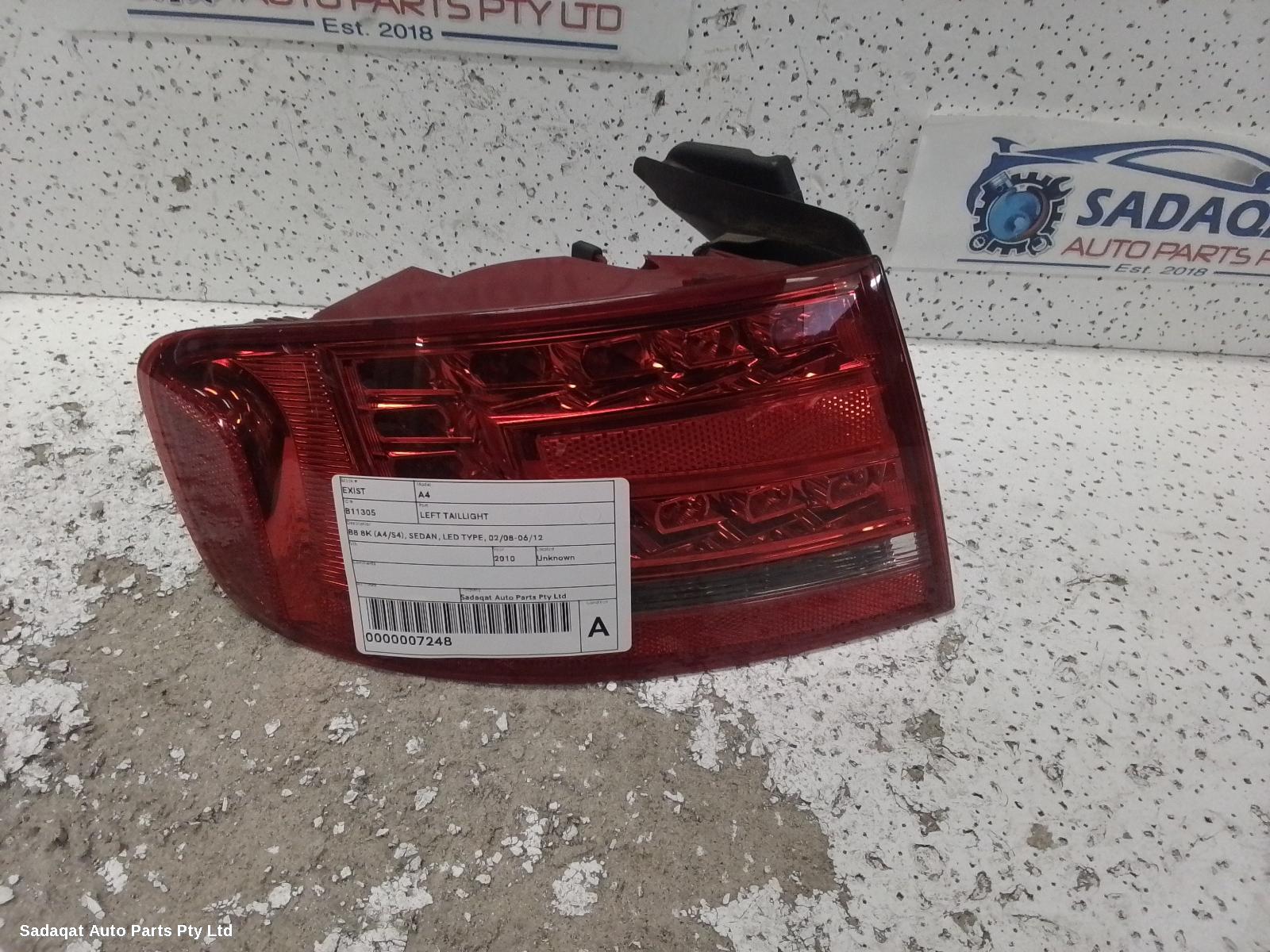 Audi A4 Left Taillight