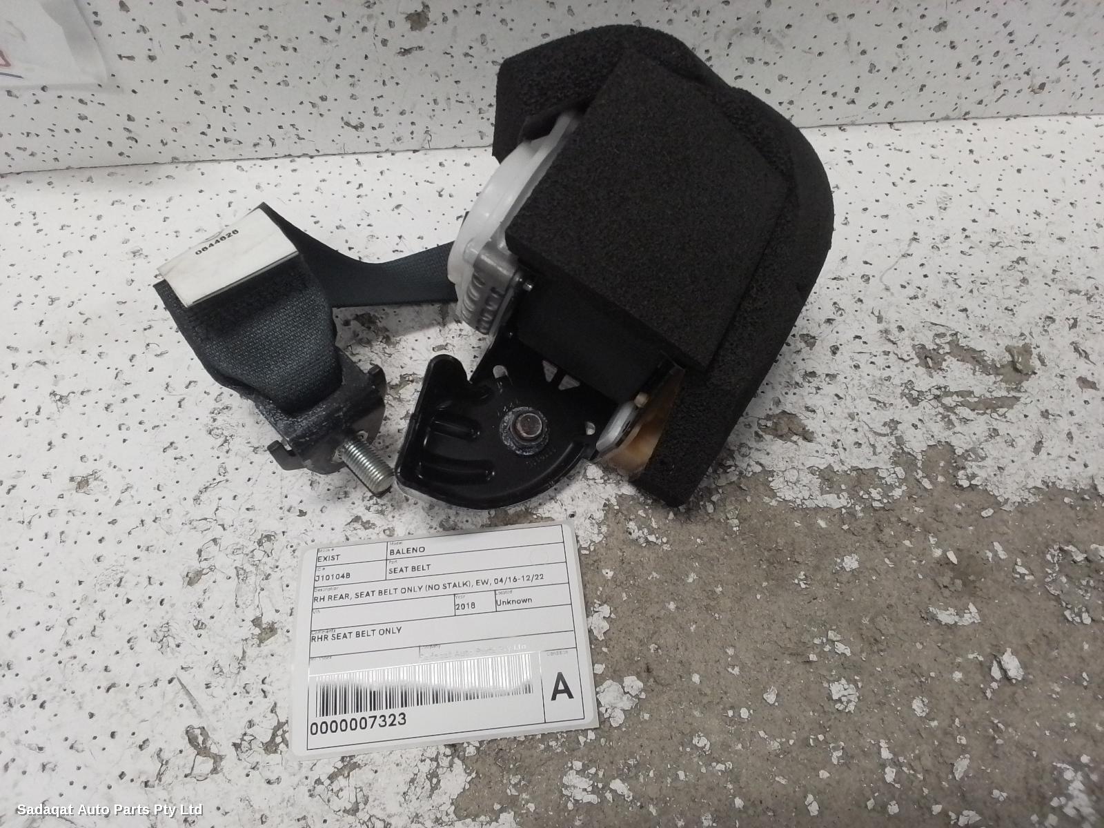 Suzuki Baleno Seatbelt/stalk