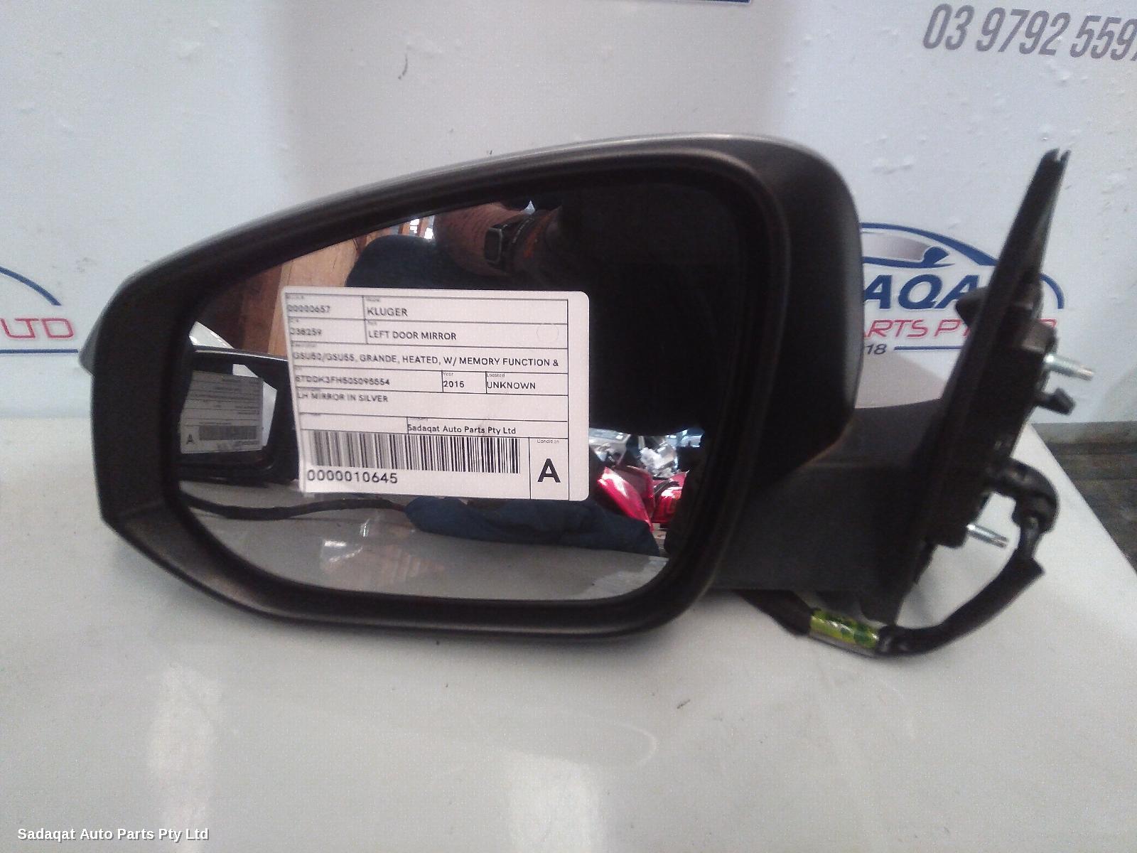 Toyota Kluger Left Door Mirror