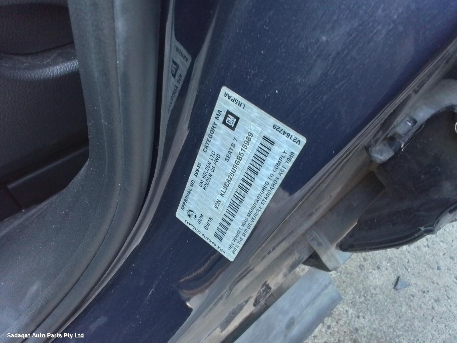 Holden Captiva Bootlid/tailgate