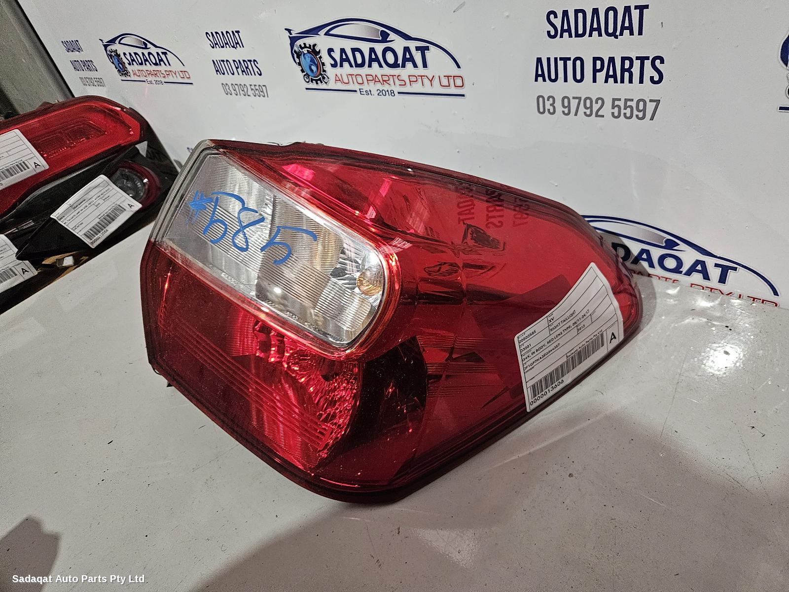 Subaru Xv Right Taillight