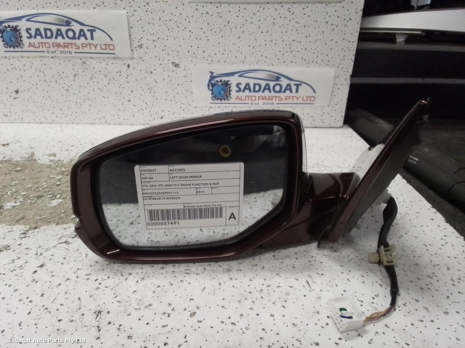 Honda Accord Left Door Mirror