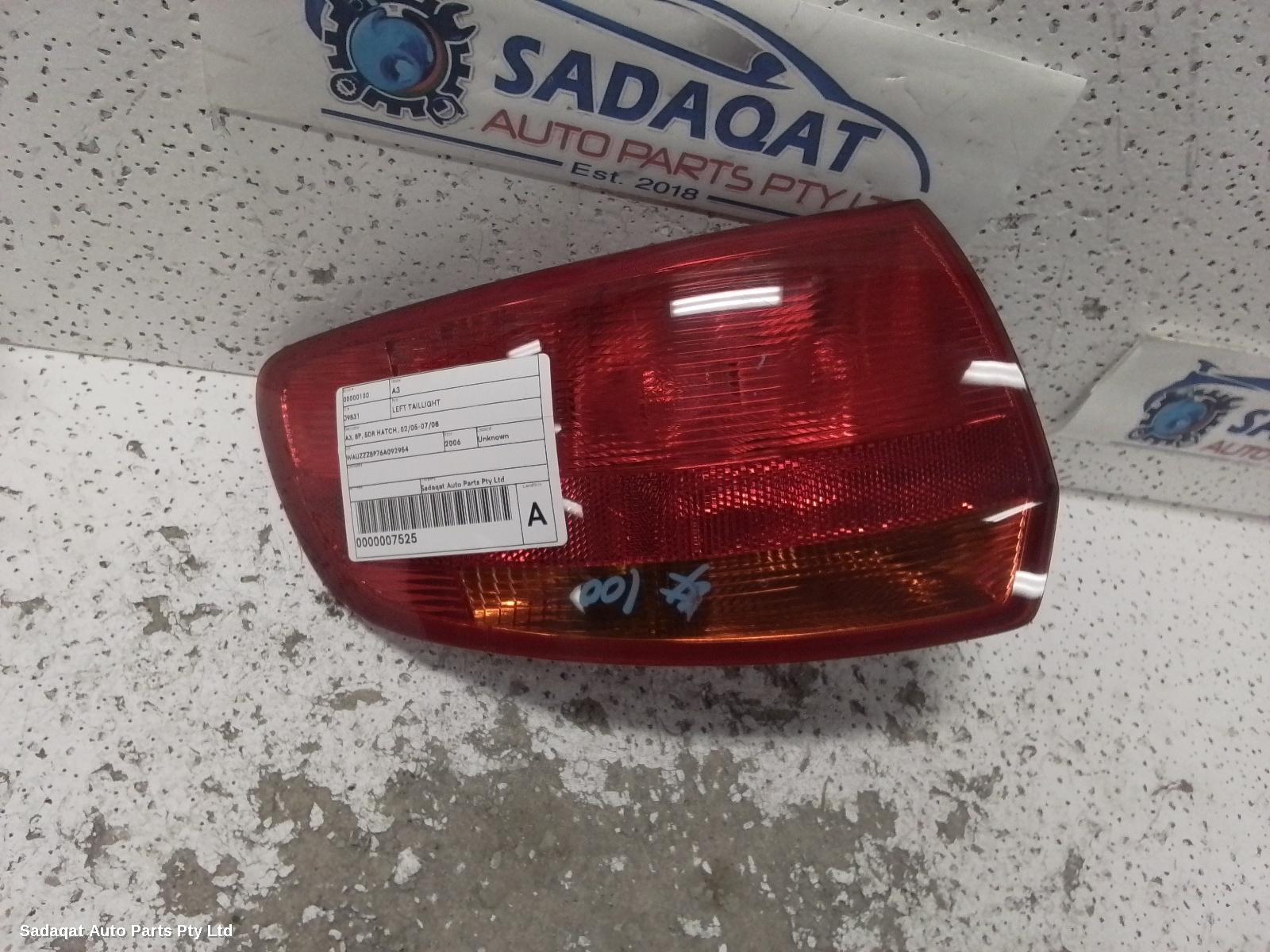 Audi A3 Left Taillight
