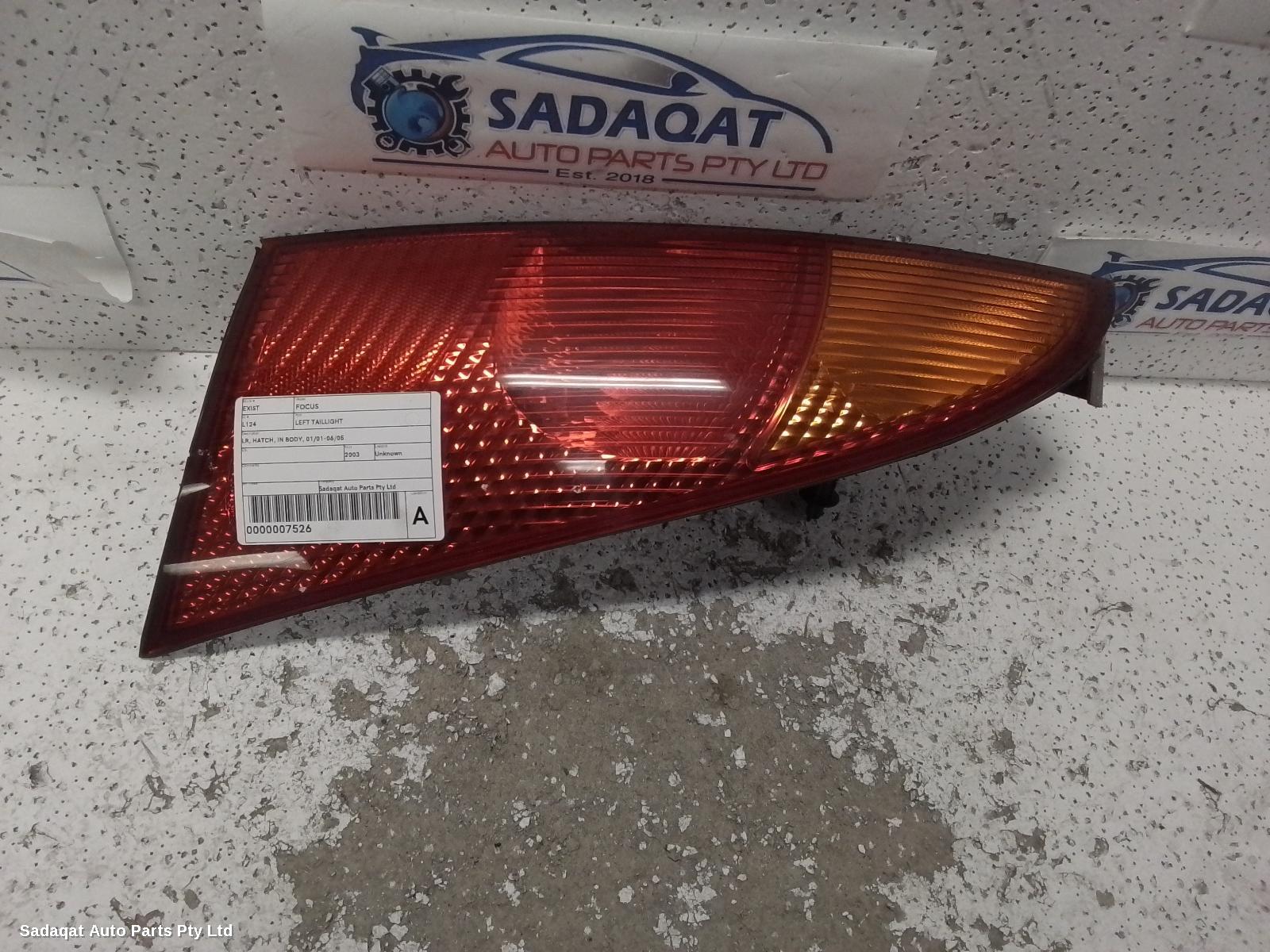 Ford Focus Left Taillight