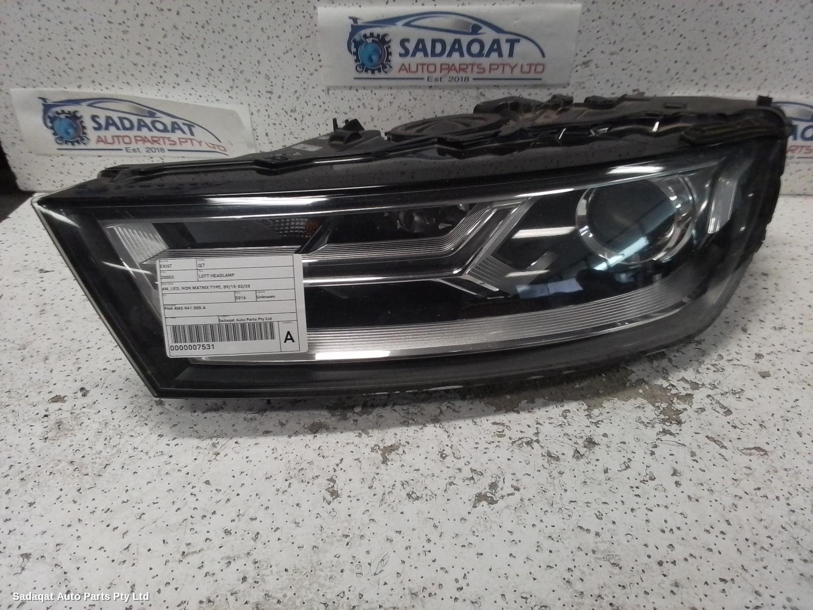 Audi Q7 Left Headlamp