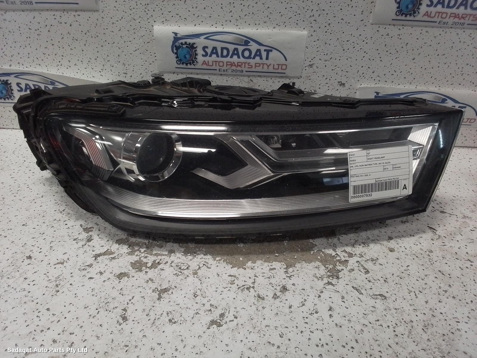 Audi Q7 Right Headlamp