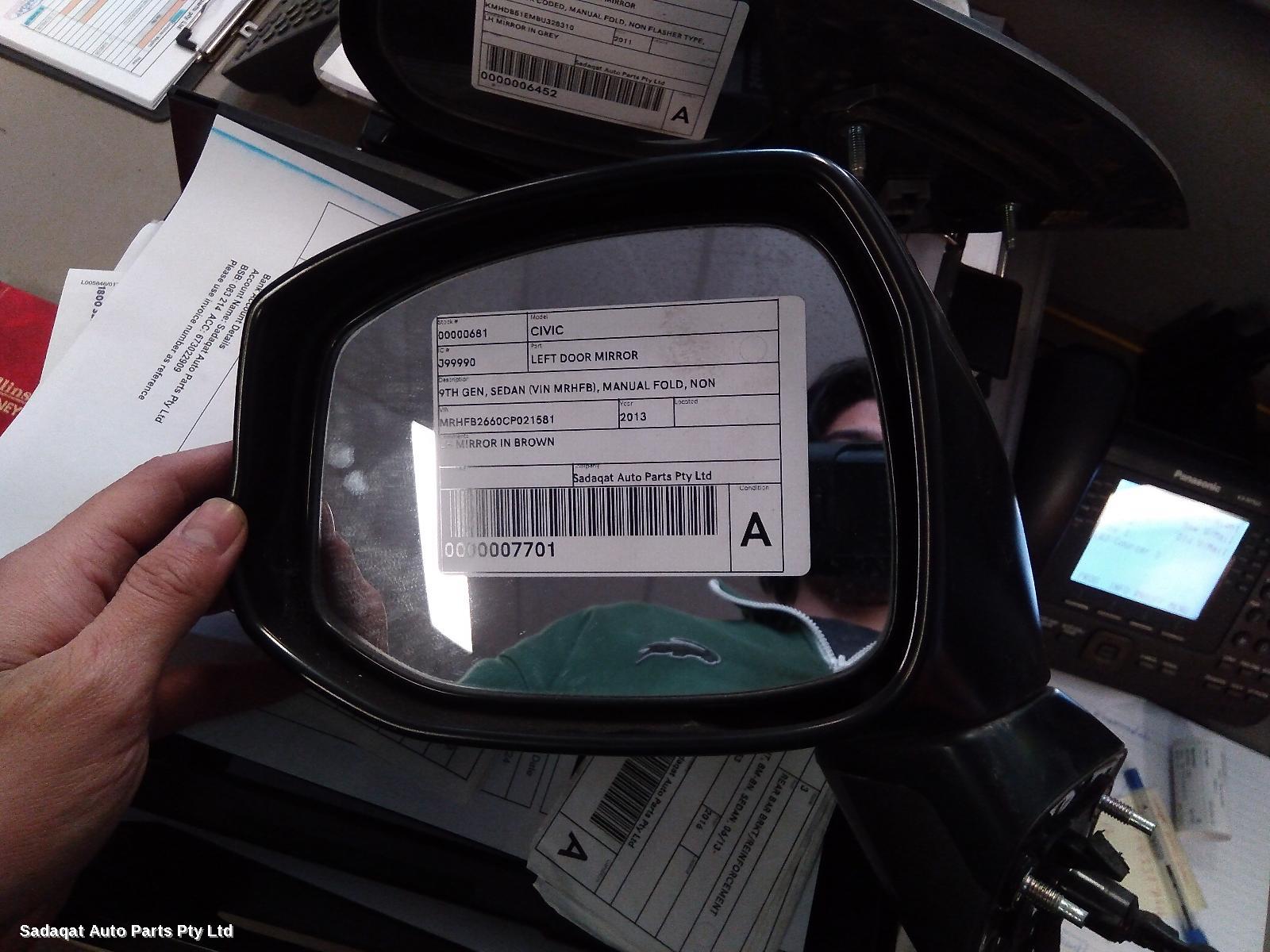 Honda Civic Left Door Mirror