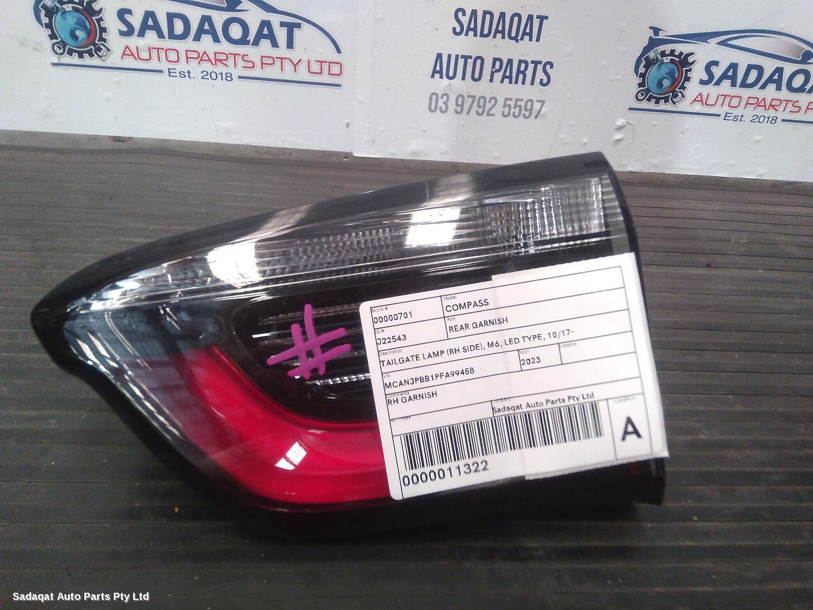 Jeep Compass Rear Garnish