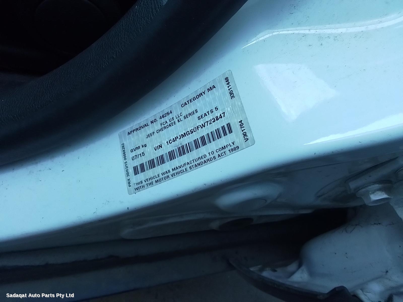 Jeep Cherokee Radiator Support