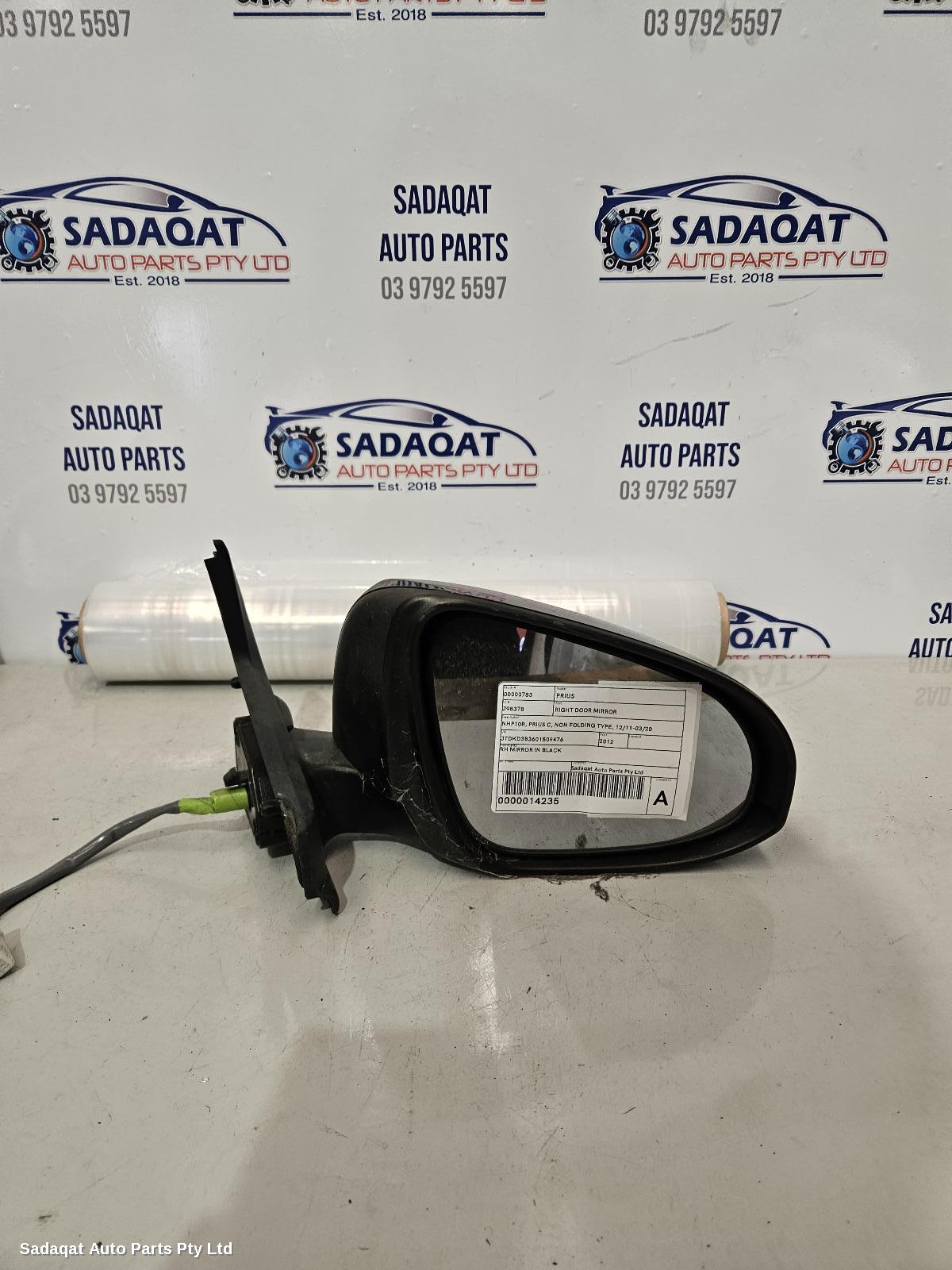 Toyota Prius Right Door Mirror