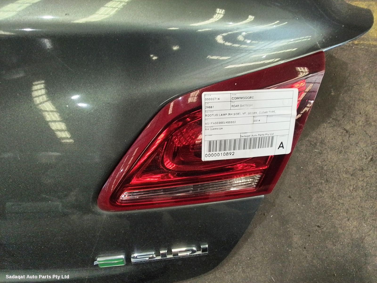 Holden Commodore Rear Garnish