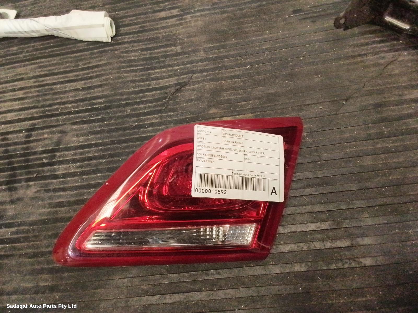 Holden Commodore Rear Garnish