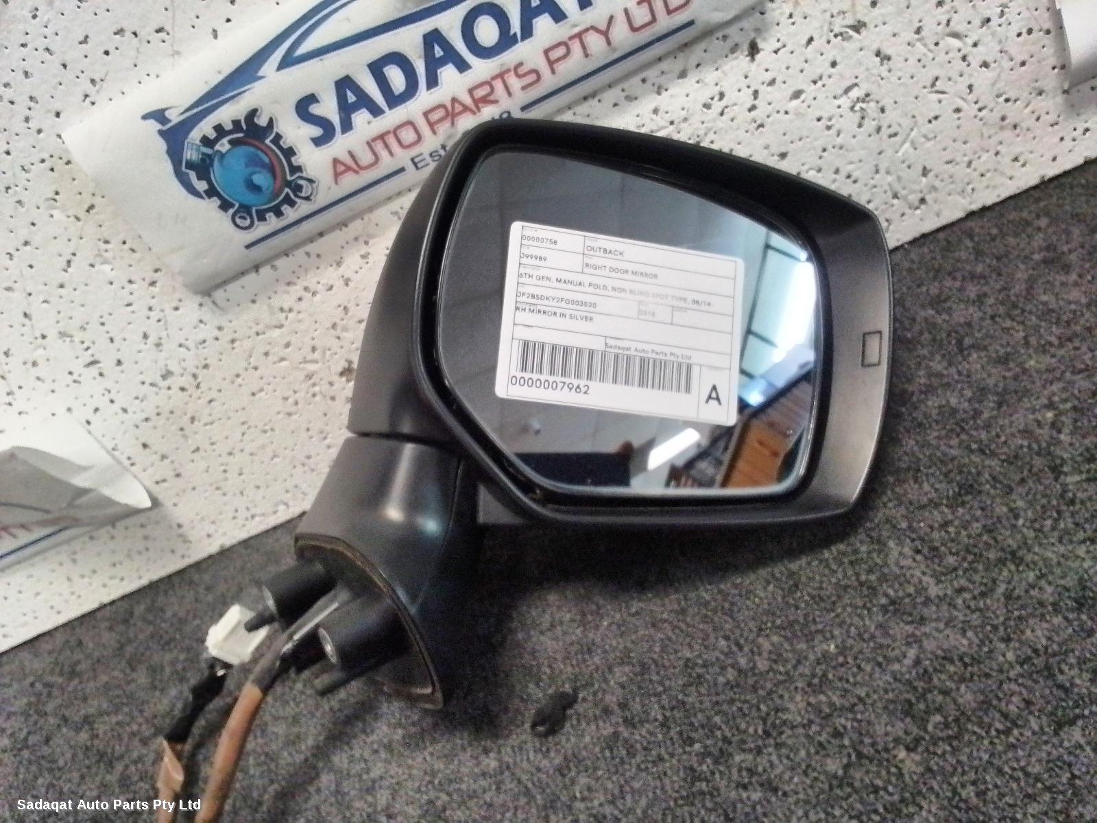Subaru Outback Right Door Mirror