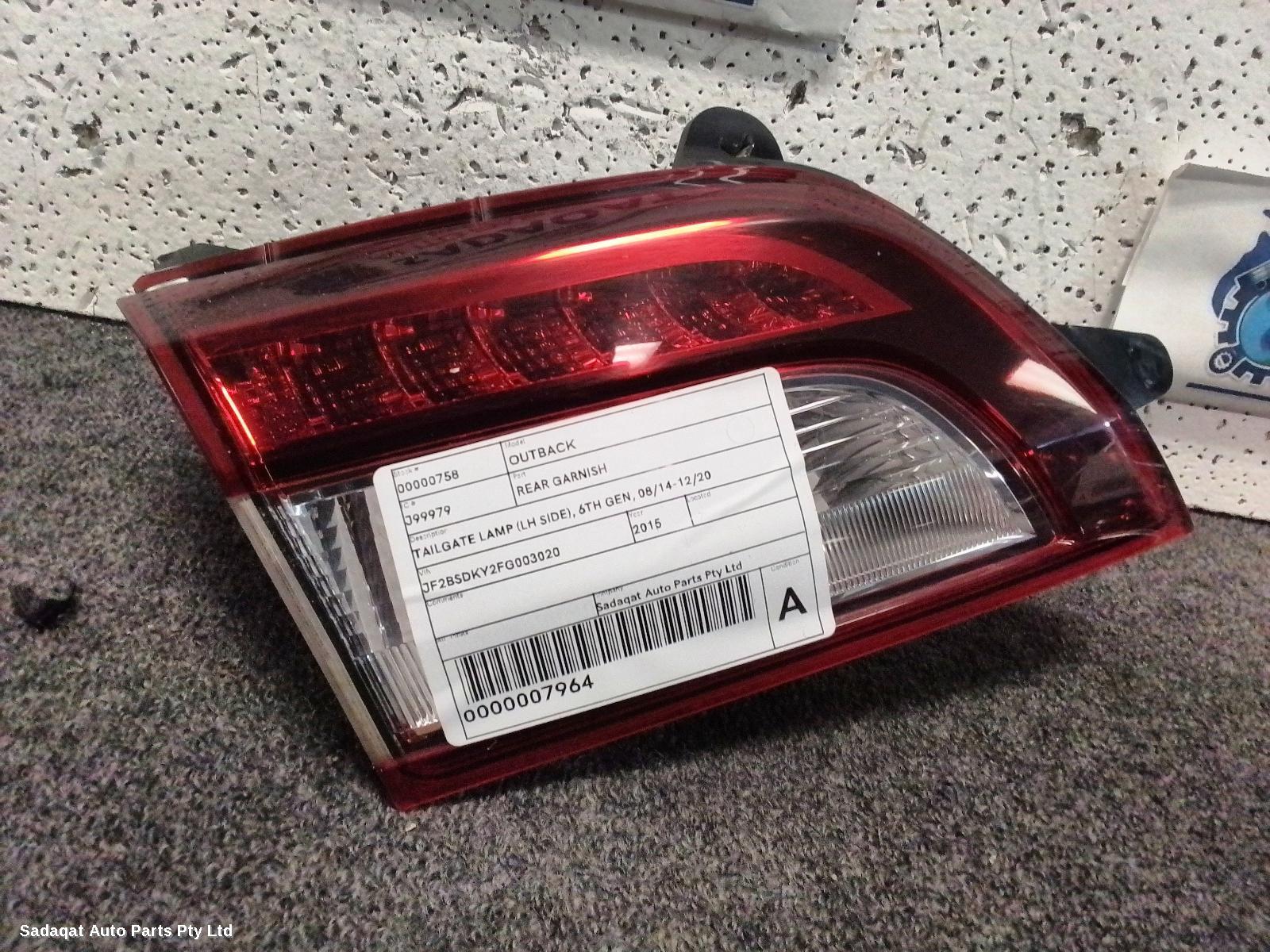 Subaru Outback Rear Garnish