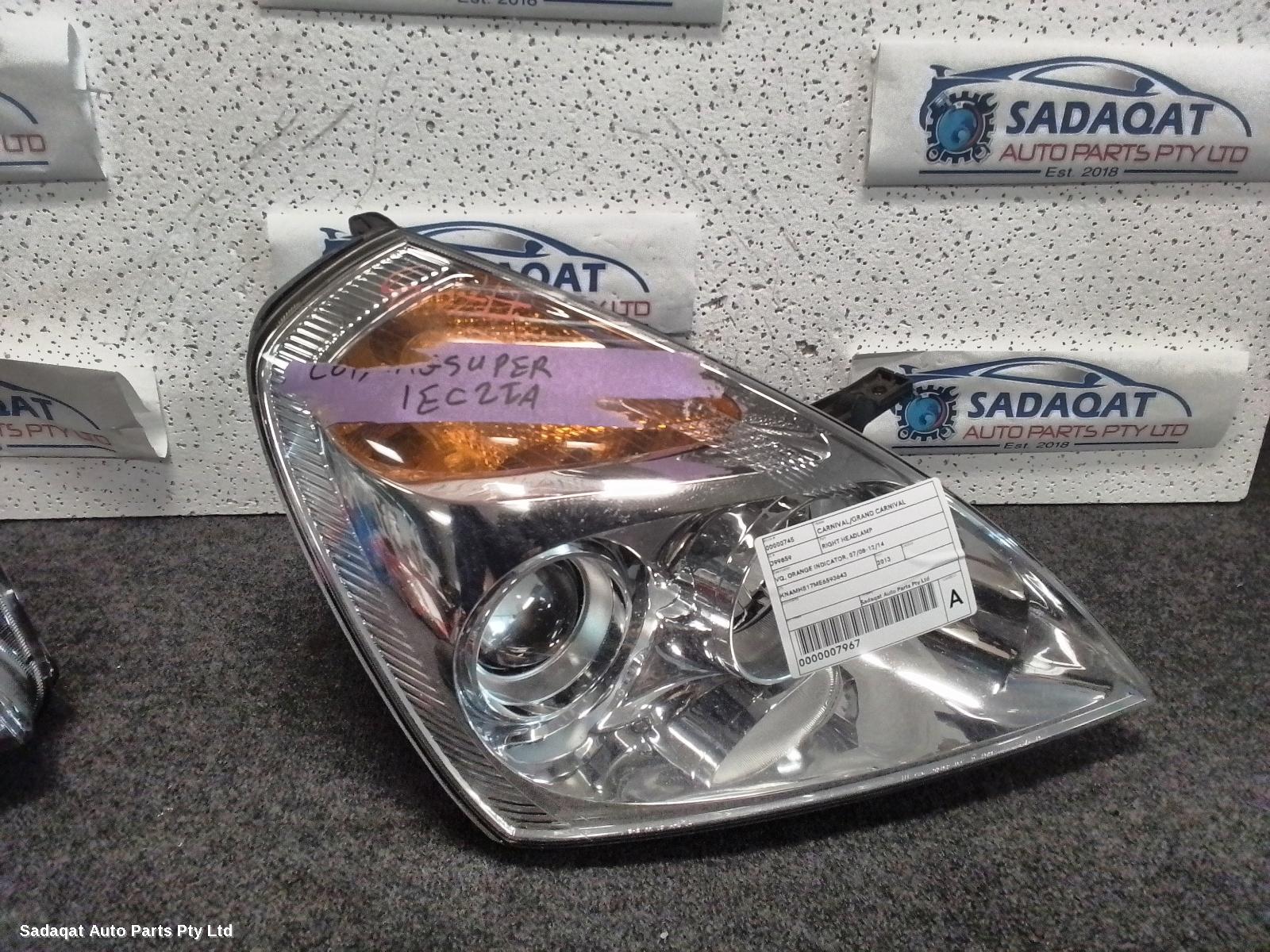 Kia Carnival/grand Carnival Right Headlamp