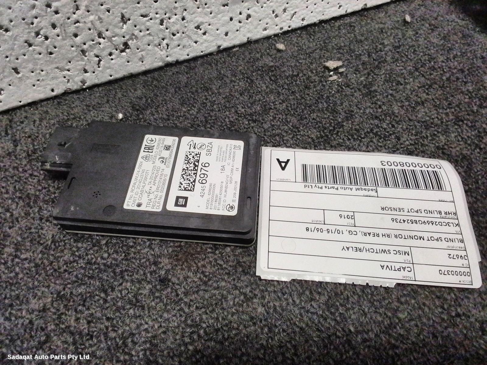 Holden Captiva Misc Switch/relay