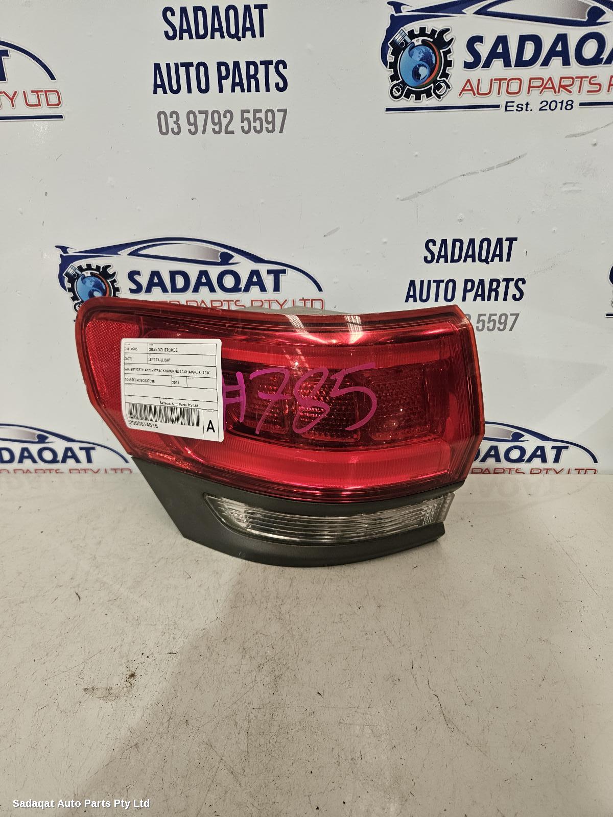 Jeep Grandcherokee Left Taillight