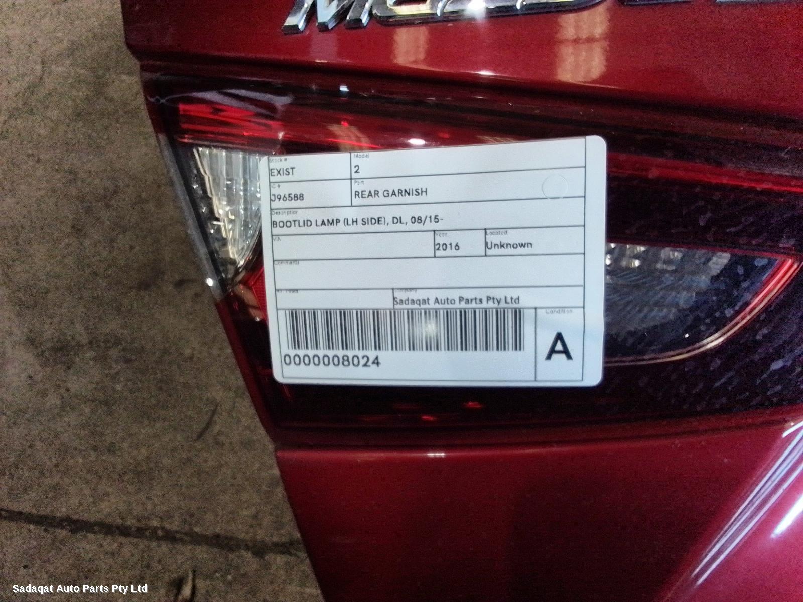 Mazda 2 Rear Garnish