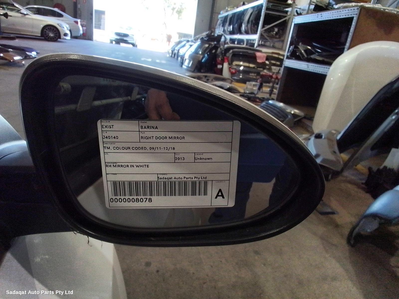 Holden Barina Right Door Mirror