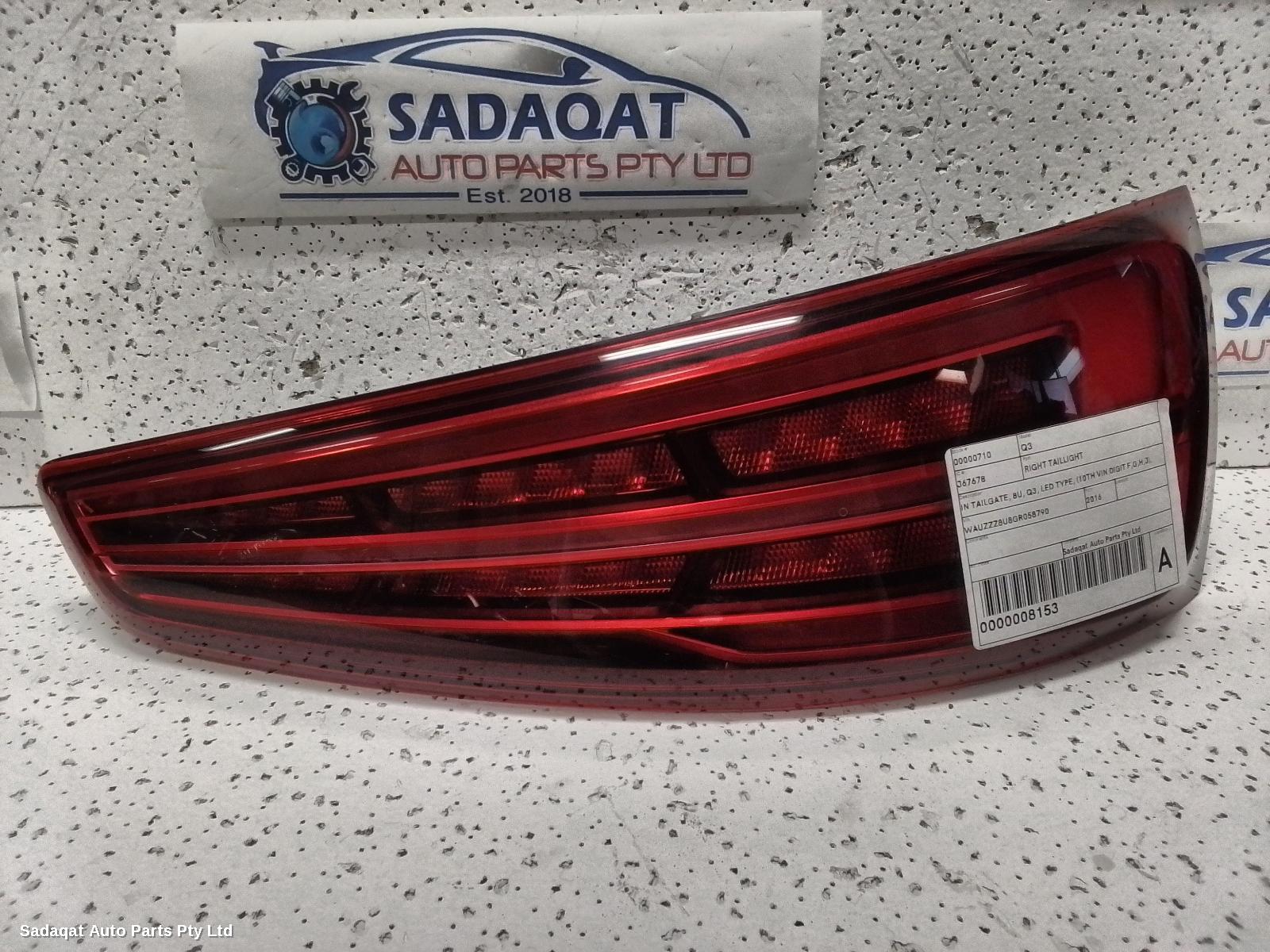 Audi Q3 Right Taillight