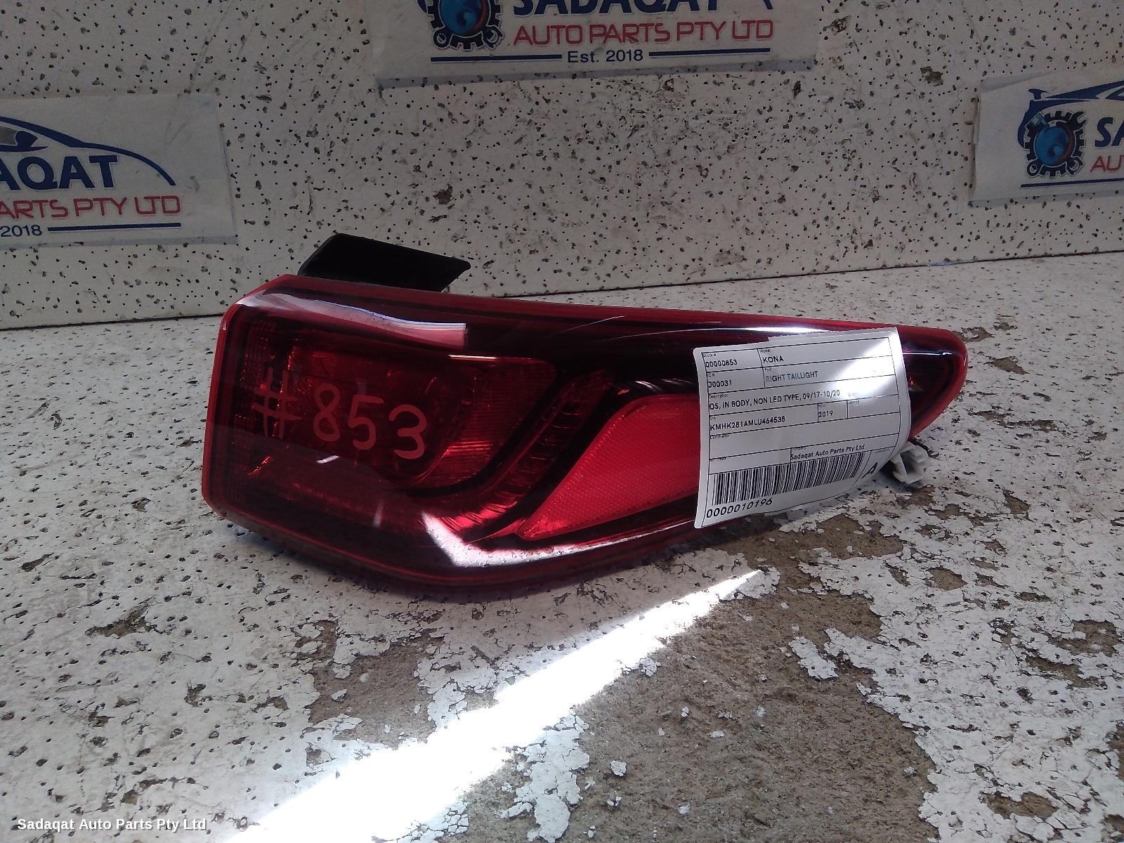 Hyundai Kona Right Taillight