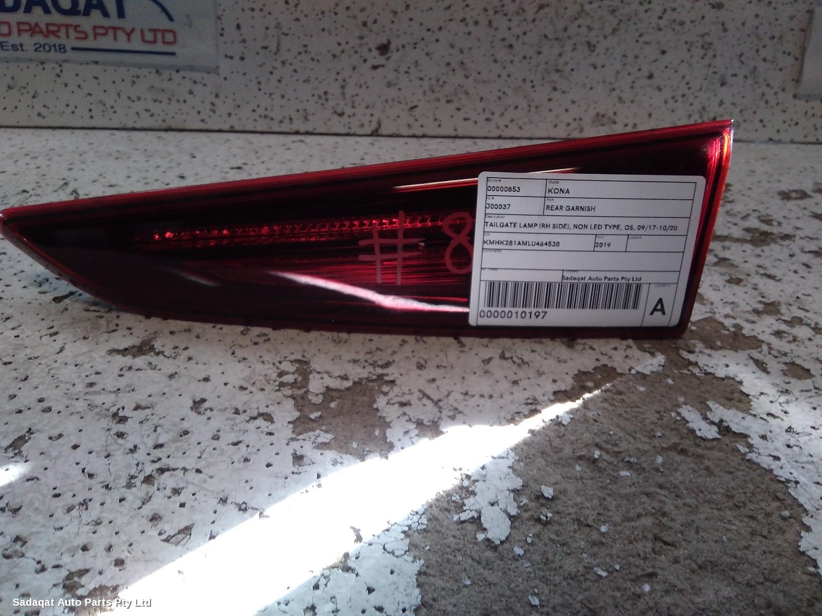 Hyundai Kona Rear Garnish