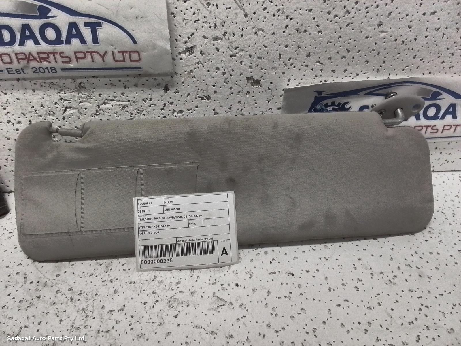 Toyota Hiace Sunvisor