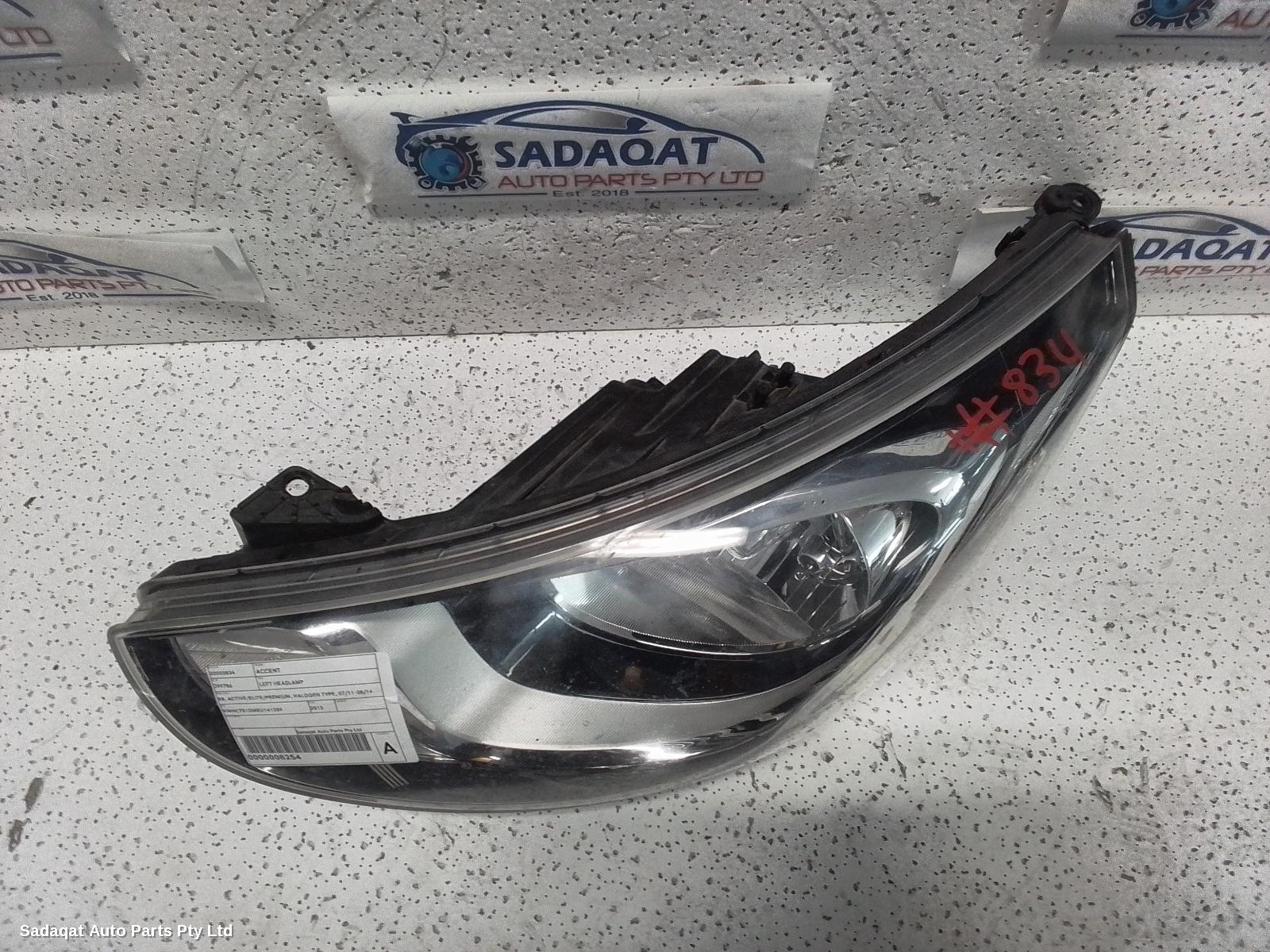 Hyundai Accent Left Headlamp