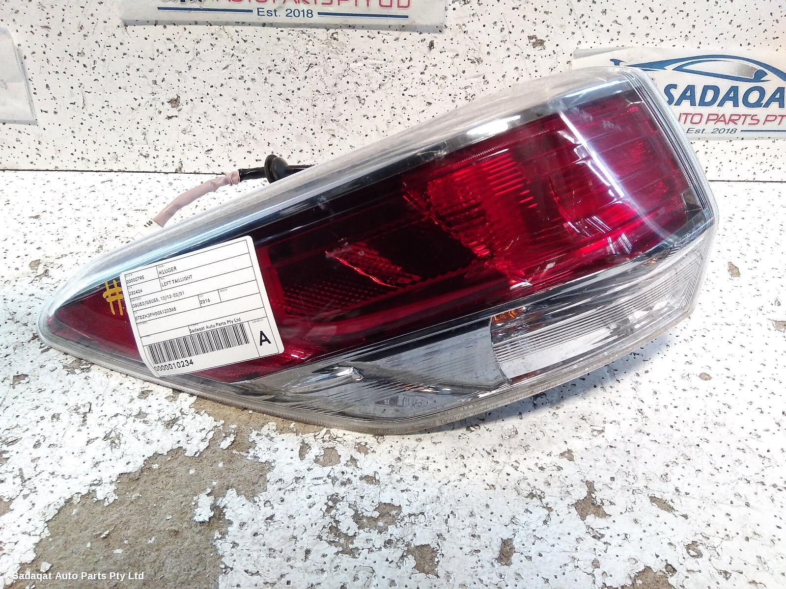 Toyota Kluger Left Taillight
