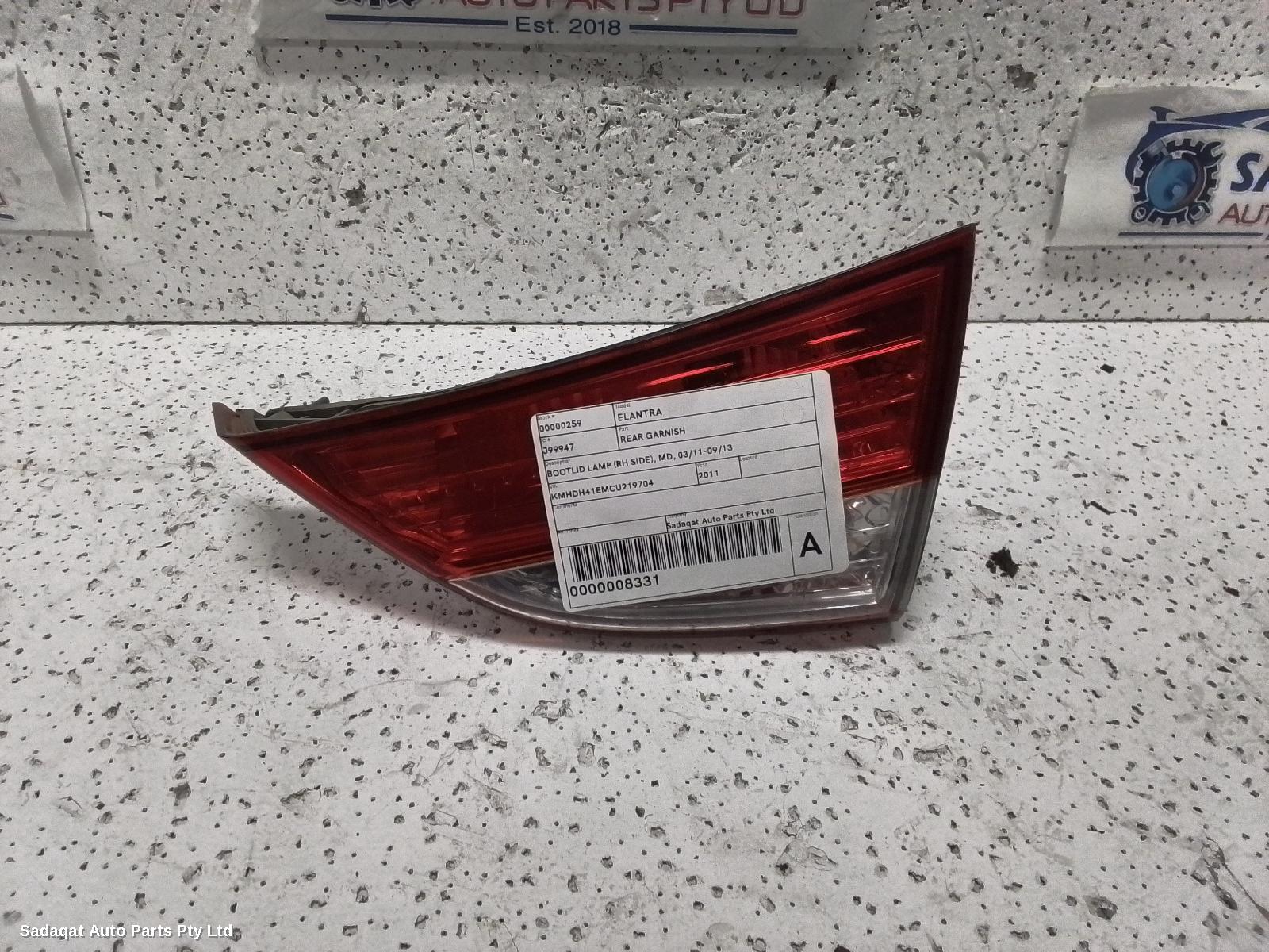 Hyundai Elantra Rear Garnish