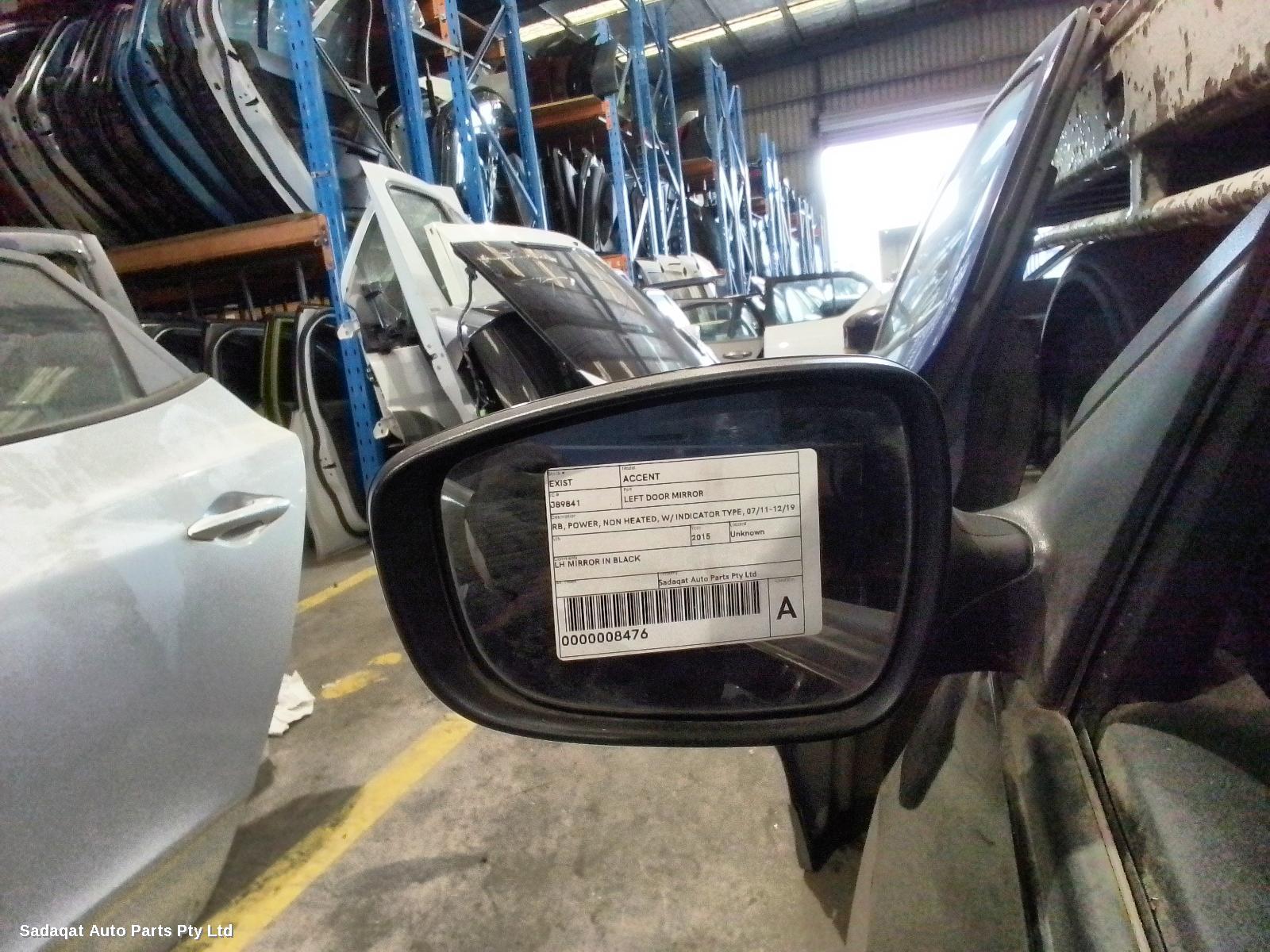 Hyundai Accent Left Door Mirror