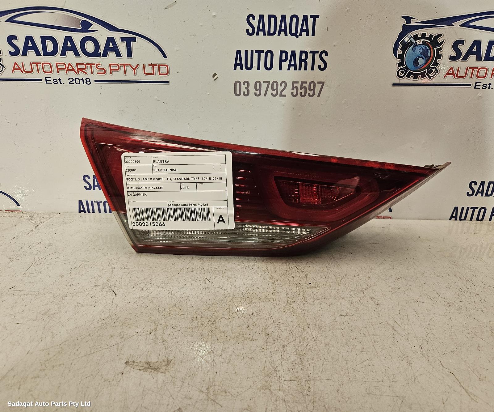 Hyundai Elantra Rear Garnish