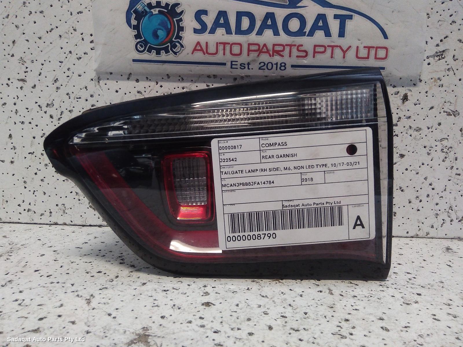 Jeep Compass Rear Garnish