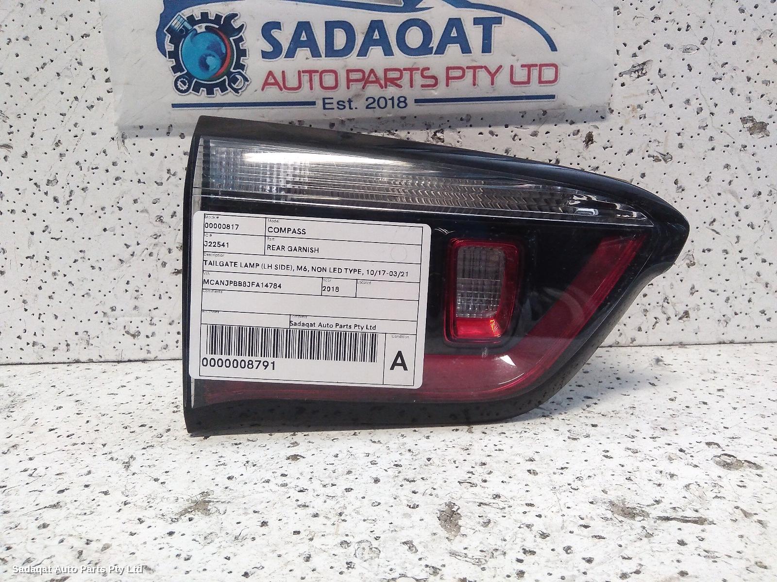 Jeep Compass Rear Garnish