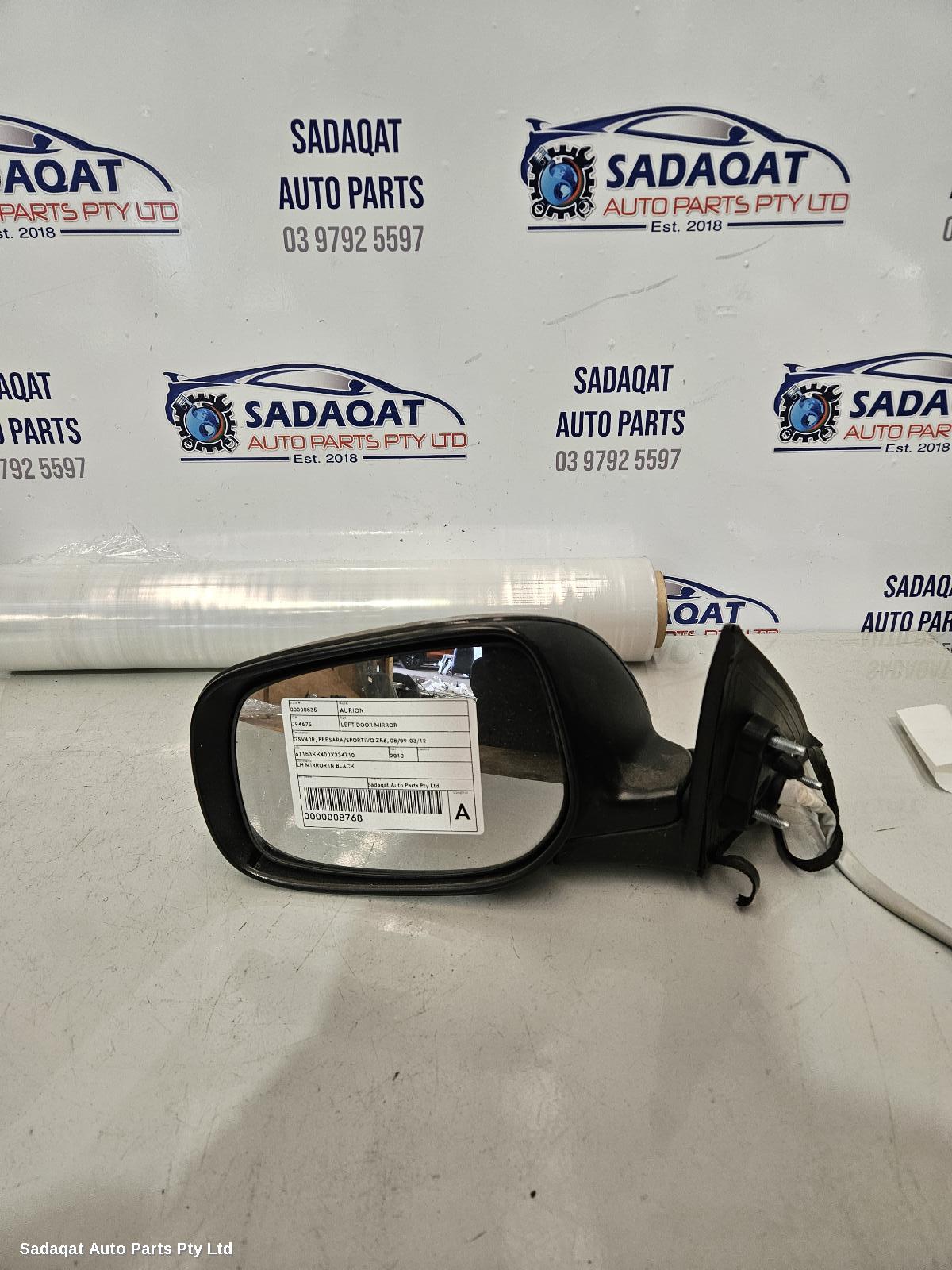 Toyota Aurion Left Door Mirror