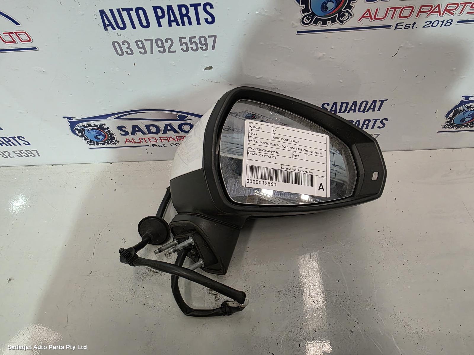 Audi A3 Right Door Mirror