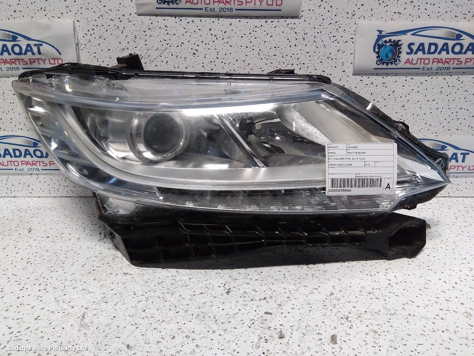 Honda Odyssey Right Headlamp