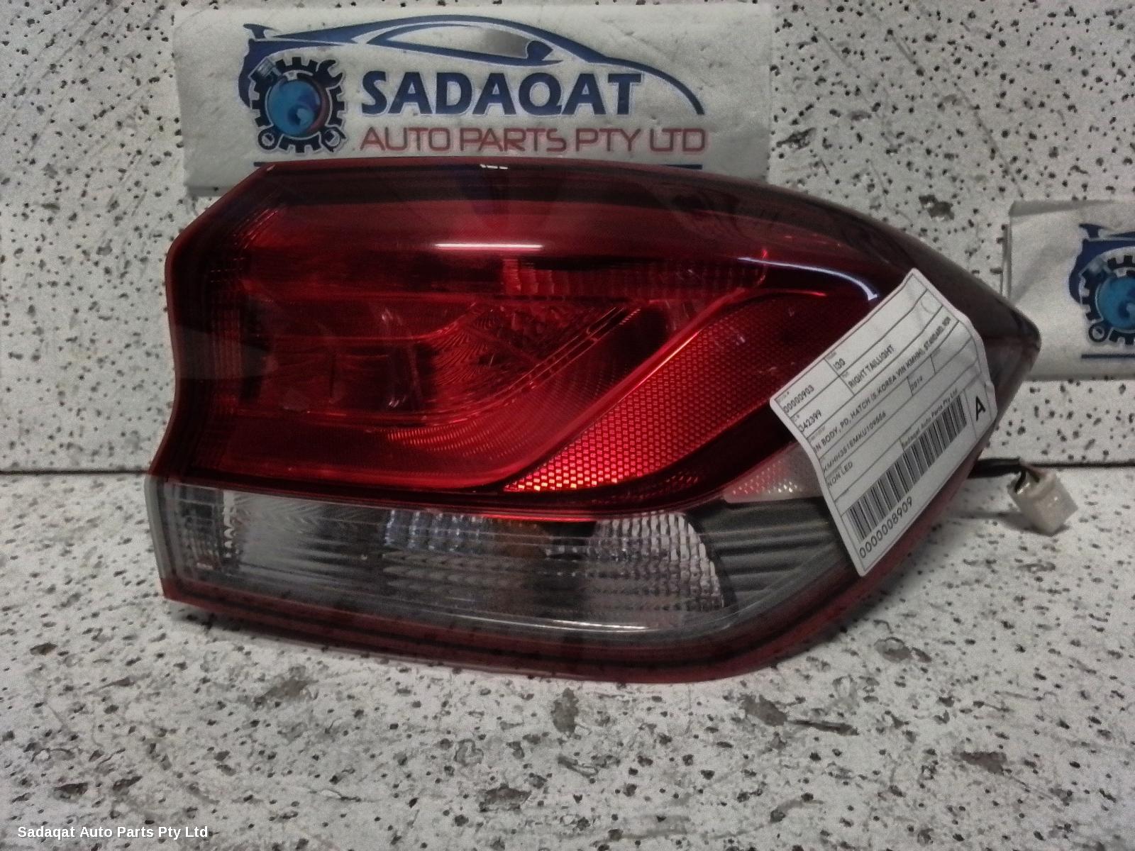 Hyundai I30 Right Taillight
