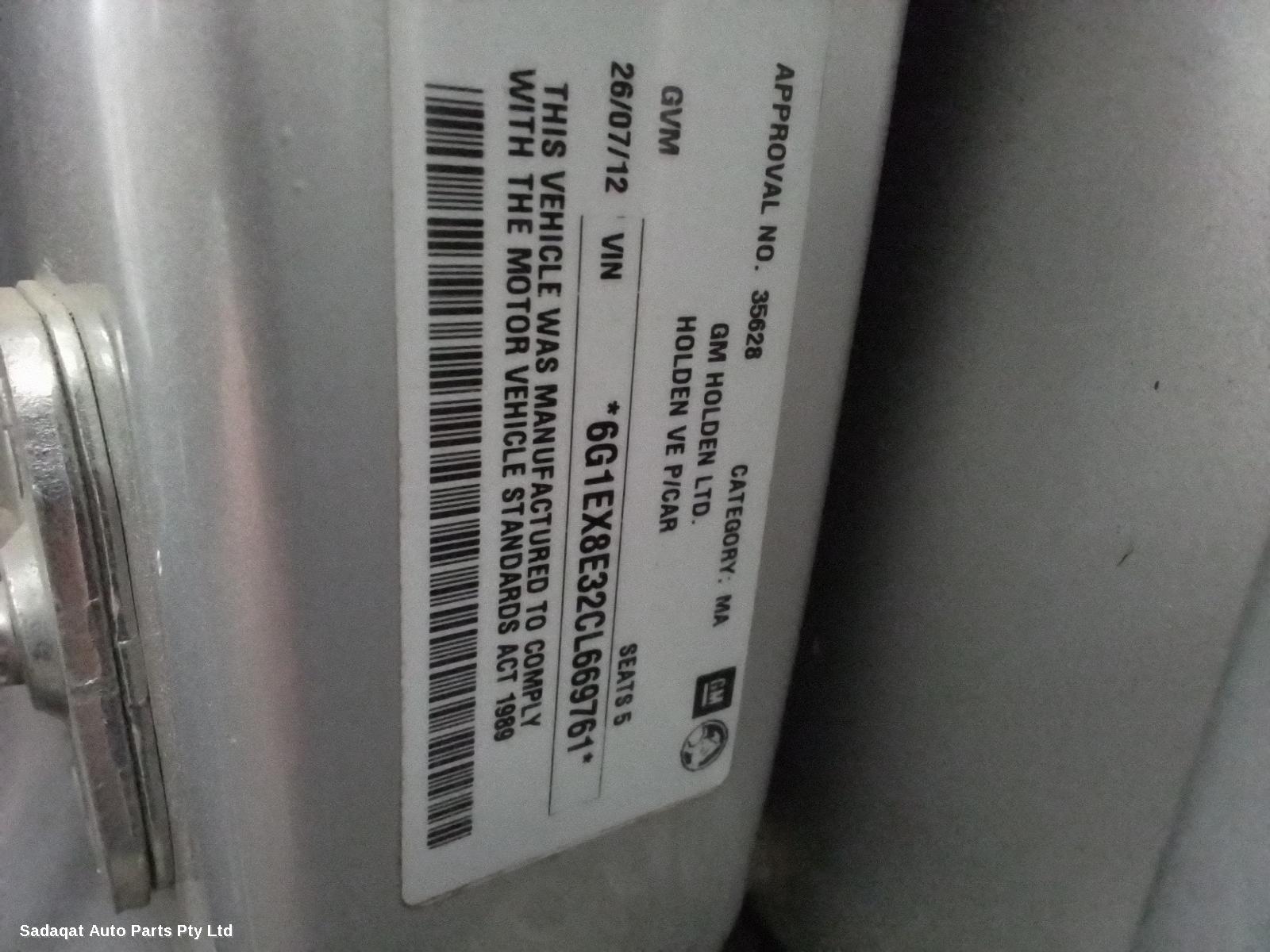 Holden Commodore Left Taillight