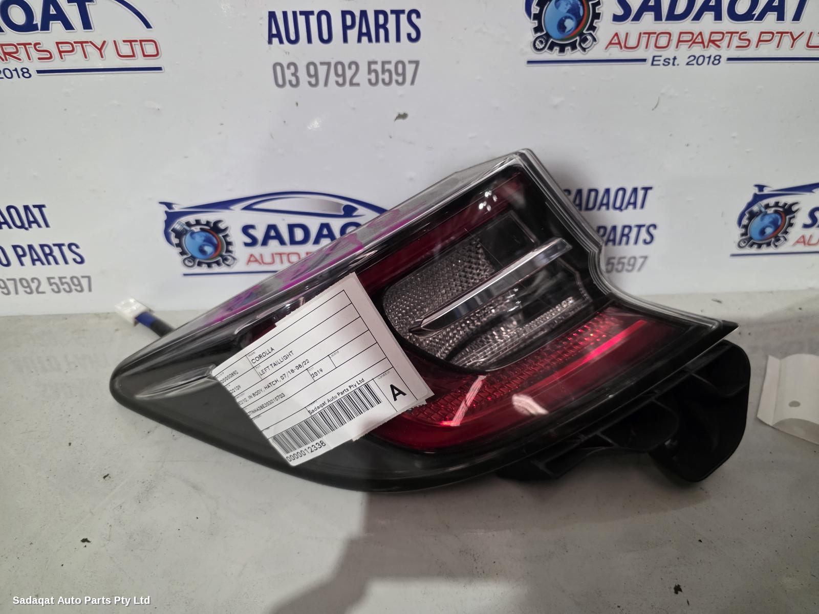 Toyota Corolla Left Taillight