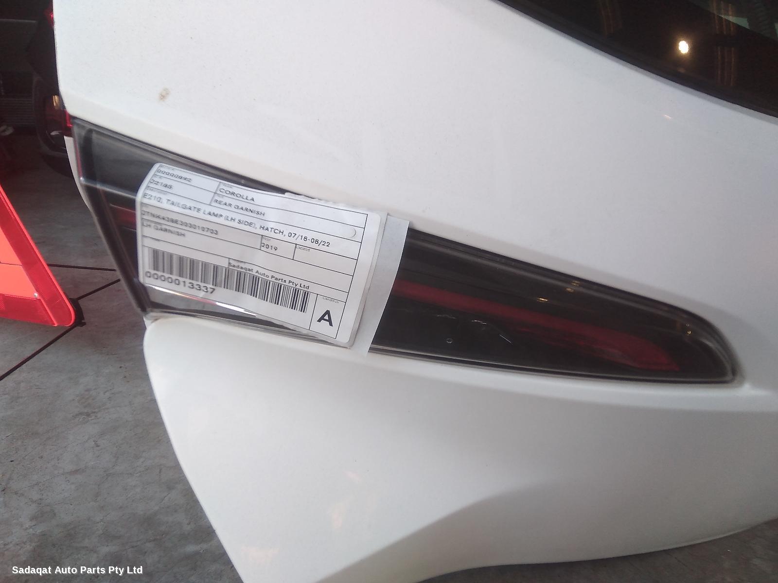 Toyota Corolla Rear Garnish