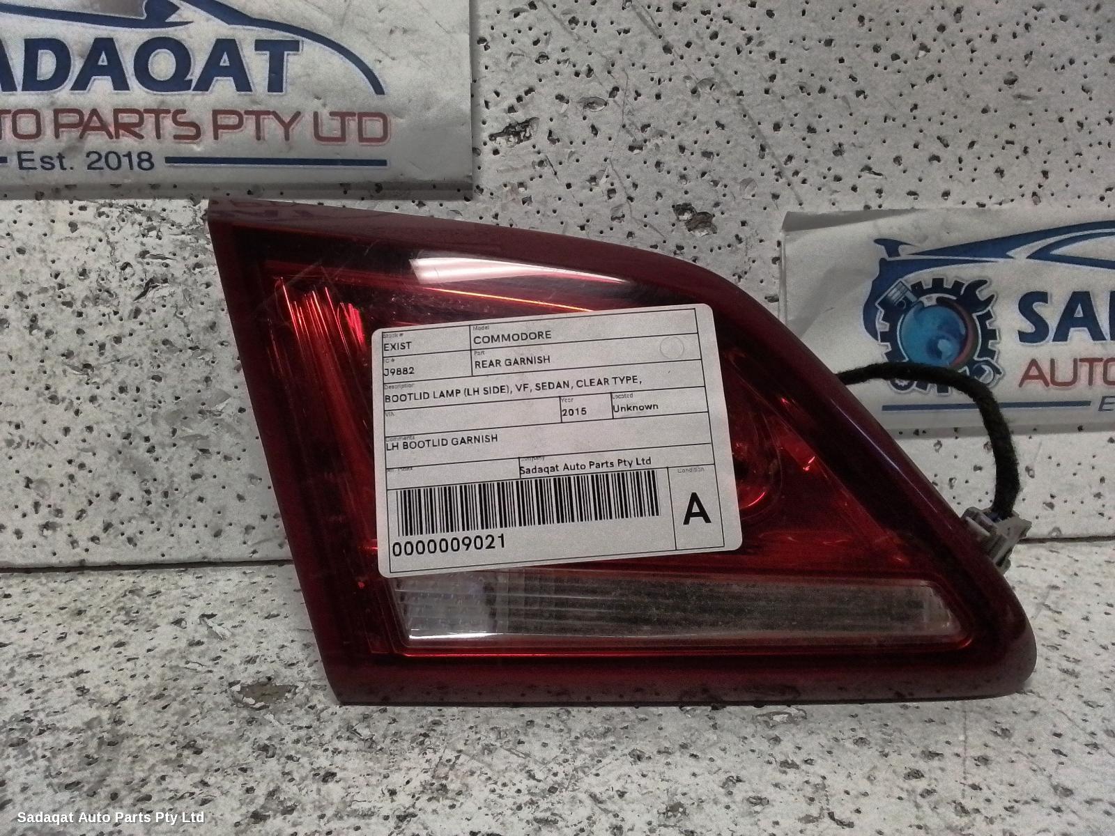 Holden Commodore Rear Garnish