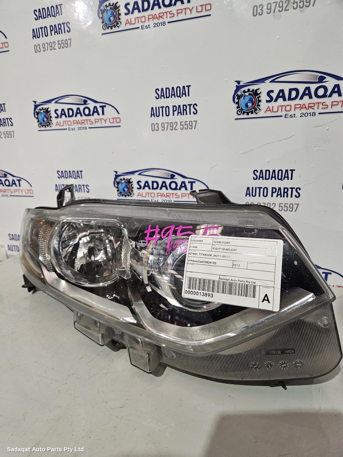 Ford Territory Right Headlamp