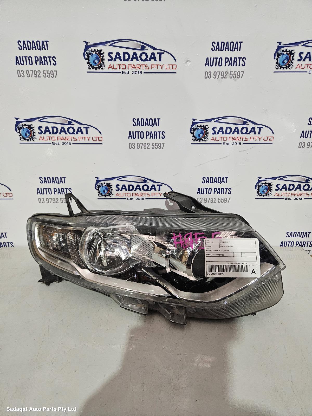 Ford Territory Right Headlamp